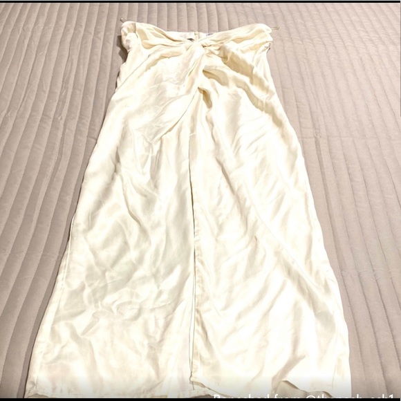 ZARA KNOT FRONT SLIT SKIRT - Picture 5 of 10